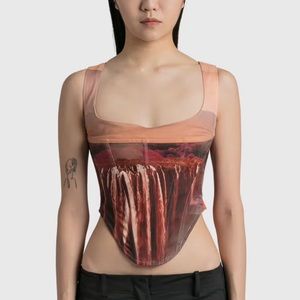 Miaou Campbell Corset in Oasis